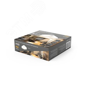 Светильник светодиодный ДБО 9 Вт 540 лм 3000К Белый IP20 145х145х40мм Алюминий Backlight - фото 4