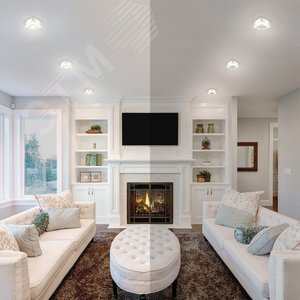 Светильник светодиодный ДБО 9 Вт 540 лм 3000К Белый IP20 145х145х40мм Алюминий Backlight - фото 6