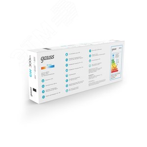 Светильник светодиодный настенный бра 6 Вт 300 лм 4000К AC 220В Черный IP20 290х110х40мм Elena - фото 10