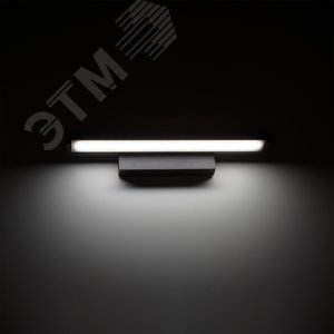 Светильник светодиодный настенный бра 12 Вт 730 лм 4000К AC 220В Черный IP20 440х80х100мм Safo - фото 6