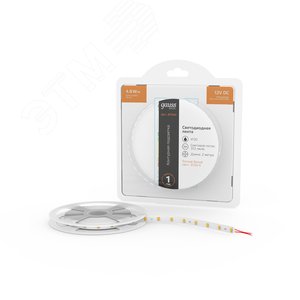 Лента светодиодная 4.8 Вт/м DC 12В 3000К IP20 60LED SMD2835 (блистер 2м) 312 лм/м Basic - фото 2
