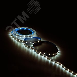 Лента светодиодная 4.8 Вт/м DC 12В 3000К IP20 60LED SMD2835 (блистер 5м) 312 лм/м Basic - фото 4