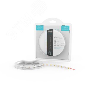 Лента светодиодная 4.8 Вт/м DC 12В 4000К IP20 60LED SMD2835 (блистер 5м) 312 лм/м Basic - фото 2