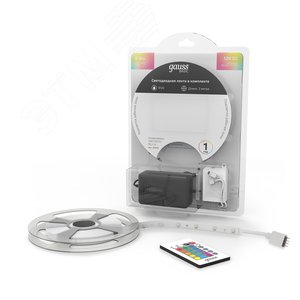 Комплект светодиодной ленты 6 Вт/м DC 12В RGBW IP20 60LED 30RGB+30W SMD5050 (с драйвером блистер 3м) 390 лм/м Basic - фото 2