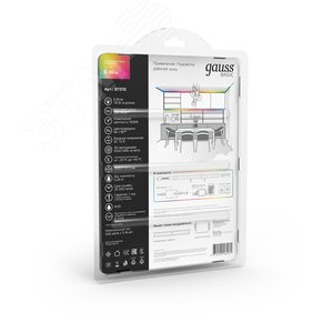 Комплект светодиодной ленты 6 Вт/м DC 12В RGBW IP20 60LED 30RGB+30W SMD5050 (с драйвером блистер 3м) 390 лм/м Basic - фото 6