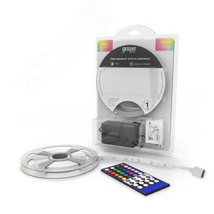 Комплект светодиодной ленты 6 Вт/м DC 12В RGBW IP20 60LED 30RGB+30W SMD5050 (с драйвером блистер 5м) 390 лм/м Basic - фото 2