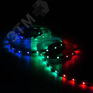Комплект светодиодной ленты 6 Вт/м DC 12В RGBW IP20 60LED 30RGB+30W SMD5050 (с драйвером блистер 5м) 390 лм/м Basic - фото 4