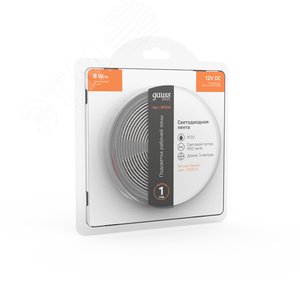 Лента светодиодная 8 Вт/м DC 12В 3000К IP20 60LED SMD5050 (блистер 5м) 900 лм/м Basic - фото 5
