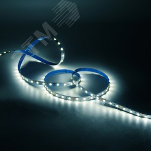 Лента светодиодная 8 Вт/м DC 12В 4000К IP20 60LED SMD5050 (блистер 5м) 900 лм/м Basic - фото 3