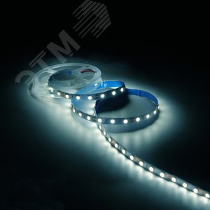Лента светодиодная 8 Вт/м DC 12В 4000К IP20 60LED SMD5050 (блистер 5м) 900 лм/м Basic - фото 4