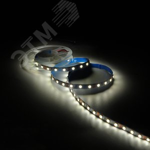 Лента светодиодная 10 Вт/м DC 12В 3000К IP20 60LED SMD5050 (блистер 1м) 700 лм/м Basic - фото 4