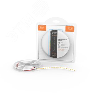 Лента светодиодная 10 Вт/м DC 12В 3000К IP20 120LED SMD2835 (блистер 2м) 700 лм/м Basic - фото 2