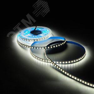 Лента светодиодная 10 Вт/м DC 12В 3000К IP20 120LED SMD2835 (блистер 2м) 700 лм/м Basic - фото 4