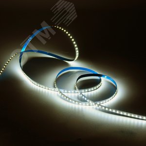 Лента светодиодная 10 Вт/м DC 12В 3000К IP20 120LED SMD2835 (блистер 5м) 700 лм/м Basic - фото 3