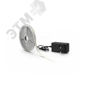 Лента светодиодная LED (комплект лента и драйвер) 5050/60-SMD 10 Вт/м 700 Лм/м 4000К белый IP20 12 В DC 10 мм (катушка 5 м) Basic Gauss