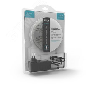 Комплект светодиодной ленты 10 Вт/м DC 12В 4000К IP20 60LED SMD5050 (с драйвером блистер 5м) 700 лм/м Basic - фото 5