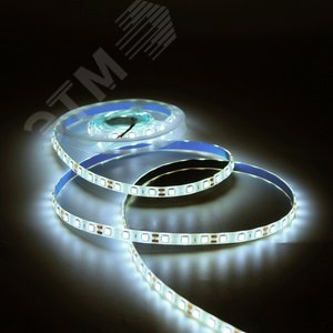 Лента светодиодная 10 Вт/м  12В 3000К IP65 60LED/м SMD5050 (блистер 3м) 700 лм/м Basic Gauss - фото 4