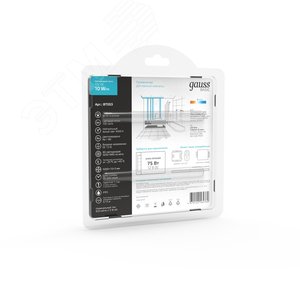 Лента светодиодная 10 Вт/м DC 12В 4000К IP65 60LED SMD5050 (блистер 5м) 700 лм/м Basic - фото 6