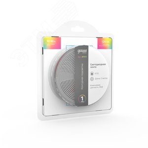 Лента светодиодная 10 Вт/м DC 12В RGB IP20 60LED SMD5050 (блистер 3м) 700 лм/м Basic - фото 4