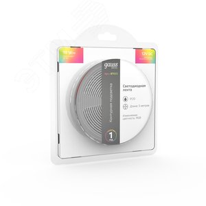 Лента светодиодная 10 Вт/м DC 12В RGB IP20 60LED SMD5050 (блистер 5м) 700 лм/м Basic - фото 4