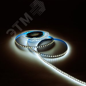 Лента светодиодная 9.6 Вт/м DC 12В 3000К IP20 120LED SMD2835 (блистер 5м) 624 лм/м Basic - фото 4