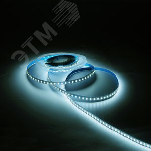 Лента светодиодная 9.6 Вт/м DC 12В 4000К IP20 120LED SMD2835 (блистер 5м) 624 лм/м Basic - фото 4