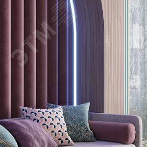 Лента светодиодная 9.6 Вт/м DC 12В Синий IP20 120LED SMD2835 (блистер 3м) 624 лм/м Basic - фото 7