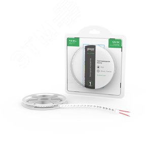 Лента светодиодная 9.6 Вт/м DC 12В Зеленый IP20 120LED SMD2835 (блистер 3м) 624 лм/м Basic - фото 2