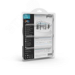 Комплект светодиодной ленты 12 Вт/м DC 12В 4000К IP65 120LED SMD2835 (с драйвером блистер 5м) 1200 лм/м Basic - фото 7