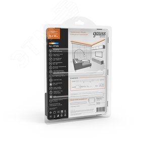 Комплект светодиодной ленты 14.4 Вт/м DC 12В 3000К IP20 120LED SMD2835 (с драйвером блистер 5м) 1400 лм/м Basic - фото 5