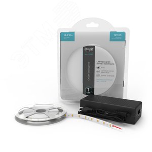 Комплект светодиодной ленты 14.4 Вт/м DC 12В 4000К IP20 240LED SMD2835 (с драйвером блистер 5м) 1600 лм/м Basic - фото 2