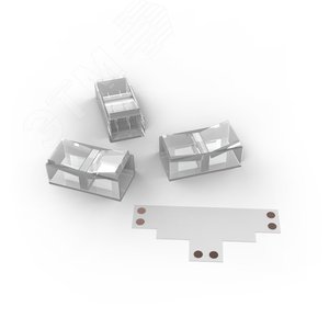 Набор коннектров для светодиодной ленты Т-образный коннектор 3 клипсы 8-10мм Basic - фото 1