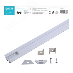 Профиль для светодиодной ленты 2000х30х10мм угловой Аксессуары - фото 2