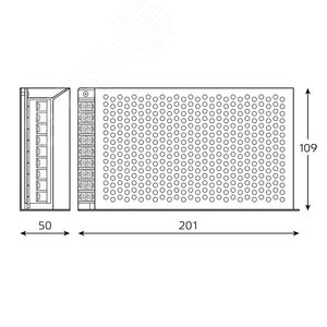 Блок питания для светодиодной ленты 250 Вт AC 176-264В Uвых 12В IP20 200х110х23мм Basic - фото 5