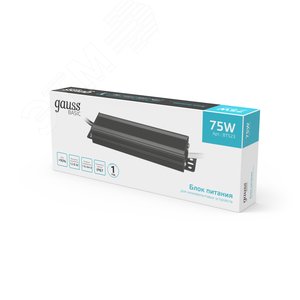 Блок питания для светодиодной ленты 75 Вт AC 176-264В Uвых 12В IP67 158х42х21мм Basic - фото 3