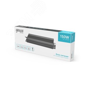 Блок питания для светодиодной ленты 150 Вт AC 100-264В Uвых 12В IP67 188х65х22мм Basic - фото 3