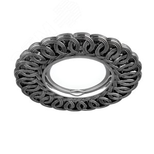 Светильник точечный встраиваемый под лампу ДВО GU5.3 1х35 Вт 12В IP20 монт d 65 мм Серебристый Antique - фото 2