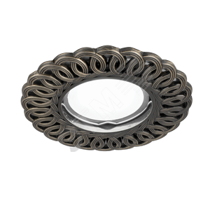 Светильник точечный встраиваемый под лампу ДВО GU5.3 1х35 Вт 12В IP20 монт d65 мм Бронзовый Antique - фото 1