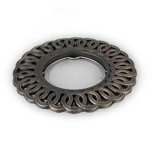 Светильник точечный встраиваемый под лампу ДВО GU5.3 1х35 Вт 12В IP20 монт d65 мм Бронзовый Antique - фото 6