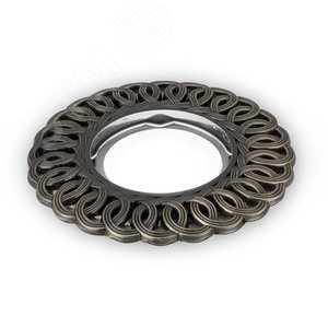 Светильник точечный встраиваемый под лампу ДВО GU5.3 1х35 Вт 12В IP20 монт d65 мм Бронзовый Antique - фото 7