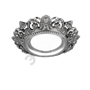 Светильник точечный встраиваемый под лампу ДВО GU5.3 1х35 Вт 12В IP20 монт d 80 мм Серебристый Antique - фото 1