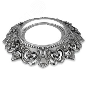 Светильник точечный встраиваемый под лампу ДВО GU5.3 1х35 Вт 12В IP20 монт d 80 мм Серебристый Antique - фото 7