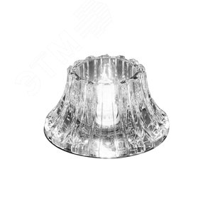 Светильник точечный встраиваемый под лампу ДВО G9 1х35 Вт 220-230В IP20 монт d65 мм Хром Crystal - фото 4