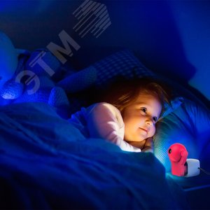 Светильник ночник розеточный 0.5 Вт Розовый IP20 с фиксированной проекцией и датчиком освещённости MOOD - фото 5