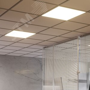 Светильник светодиодный ДВО 35 Вт 4200 Лм 4000К AC 220В IP40 595х595х50 мм матовый опал CRI>90Ra для школ MiR - фото 3