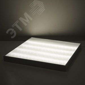 Светильник светодиодный ДВО 30 Вт 3700 лм 4000К AC 220В IP40 595х595х50мм призма с БАП аварийный CRI>80Ra MiR - фото 3