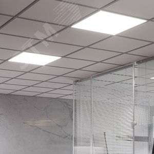 Светильник светодиодный ДВО 30 Вт 3700 лм 6500К AC 220В IP40 595х595х50мм призма с БАП аварийный CRI>80Ra MiR - фото 3