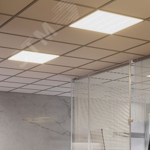 Светильник светодиодный ДВО 30 Вт 3750 лм 4000К AC 220В IP40 595х595х50мм призма с БАП аварийный CRI>90Ra для школ MiR - фото 3