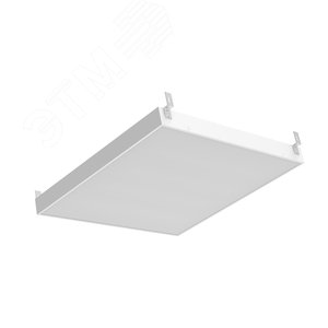 Светильник светодиодный ДВО 30 Вт 3000 лм 4000К AC 220В IP40 588х588х50мм матовый опал для потолков Грильято (планки крепления в комплекте) с БАП аварийный CRI>80Ra MiR - фото 3