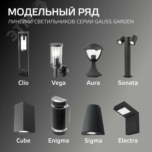 Светильник архитектурный ДБУ под лампу 60 Вт 1хE27 AC 220В IP54 188х210х238мм Aura - фото 9